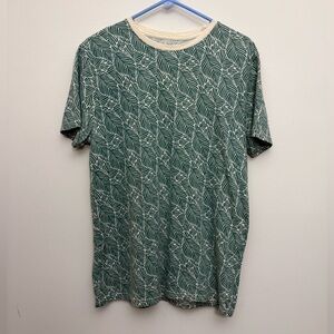 {Goodfellow & Co}-Size:M-Green Leaf Pattern Men's Shirt